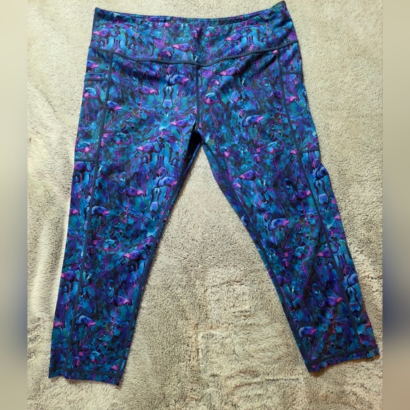 Constantly Varied Gear Pants - CVG Flamingo Capri Length Leggings *Retired Print*